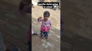 Jennifer Christ going To School  Disha Public School  Bagge ke Pippal  shorts viral baby [upl. by Aleetha]