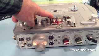 Stereo Nagra Kudelski Reel Recorder QuarterTrack Head Playback Capability [upl. by Disario]