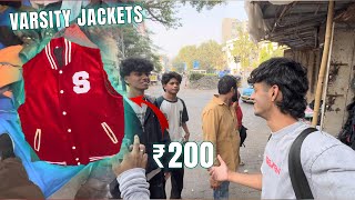 Thrifted Varsity Jacket under ₹200  Winter jackets  Mihir Zenex [upl. by Cissie393]