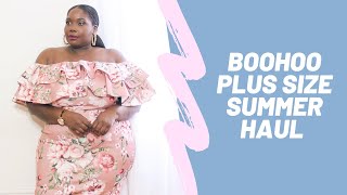 Boohoo Plus Size Summer HaulTry On 2020 [upl. by Htebazila]