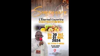 SEMINAIRE BIBLIQUE JOUR 3FRERE LOUIS LIKWEMA [upl. by Ogden]