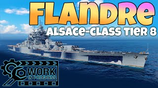 Flandre  A strange FRENCH premium Beast  World of Warships [upl. by Nivri]