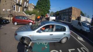 FUNNY ROAD RAGE  Passenger Screams at Cyclist [upl. by Anoblav]