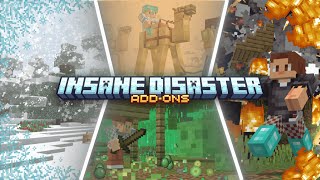 Insane Disasters Addon Showcase  Minecraft Marketplace Addon Pocket Edition PC Console [upl. by Tartaglia]