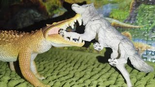 Kaprosuchus VS Grey Wolf [upl. by Reeher]