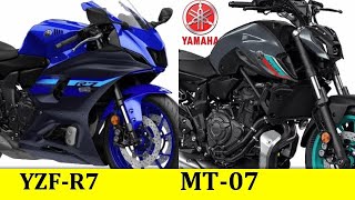 Yamaha MT 07 vs Yamaha YZFR7  Compare Yamaha YZFR7 And Yamaha MT 07  2024 [upl. by Vyky904]