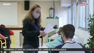 Jeunesse  Première étape du concours de langue monégasque [upl. by Onimixam]