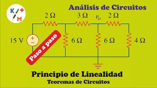 Ctos 26 Principio de linealidad Teoremas de circuitos Punto 45 Alexander  Sadiku [upl. by Odlareg]