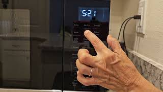 GE Microwave or 3in1 Device  Set Clock Time [upl. by Sungam362]