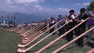 Alphorn fest brings sound of music to Swiss mountains  AFP [upl. by Pul725]