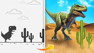 I Played The Chrome Dinosaur Game In 3D [upl. by Dronel578]