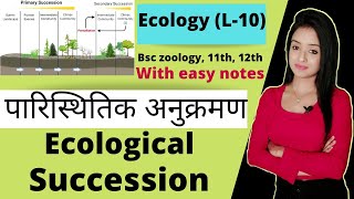 Ecology L10 Ecological succession in hindi lion batch bsc 3rd year zoology knowledge adda [upl. by Yaakov]