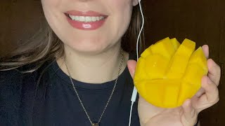 ASMR Comiendo mango 🥭 sonidos relajantes [upl. by Solhcin]