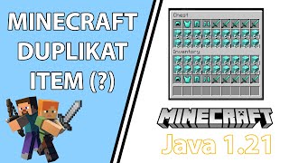 Minecraft Duplication Glitch  Minecraft Java 121  Indonesia [upl. by Helm447]