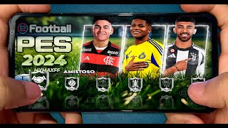 BAIXE EFOOTBALL PES PPSSPP DOWNLOAD SETEMBRO ATUALIZADO 100 NO ANDROID PES 2025 [upl. by Nosidam585]