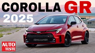 Novo TOYOTA Corolla GR 2025 chega com novidades nos EUA AUTOTESTE [upl. by Corrinne]