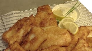 Simple Homemade Beer Batter Fish Recipe  Perfect for Fish and Chips  Thin Crispy Batter [upl. by Evilc]