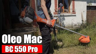 Oleo Mac BC 550 Professional  Unboxing and first road test [upl. by Annohs]