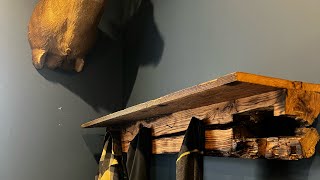 Rustic Barnwwood Coat Rack [upl. by Kcir]