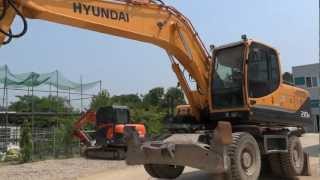 Korean used Hyundai R210W Excavator  Autowinicomkorealee002 [upl. by Rochemont]