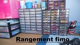 Mon rangementatelier fimo [upl. by Nilam]