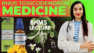 Rhus toxicodendron BHMS lecture video  Rhus tox homeopathic medicine lecture  Johari BHMS [upl. by Larner164]