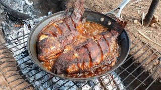 Cocinando Tilapias Fritas en el Campo ¡Un Sabor Único pesca viralvideo caceria [upl. by Aholah]