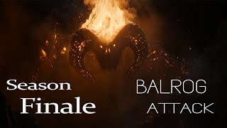 Balrog Attack Scene  The Rings of Power Season Finale [upl. by Nylsirk793]