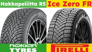 Nokian Hakkapeliitta R5 vs Pirelli Ice Zero FR [upl. by Enirehtak]