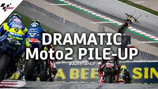 Scary Moto2™ crash from every possible angle  2020 AustrianGP [upl. by Ainoyek]