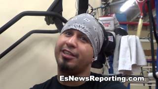 trainer jorge diaz says rios beats alvarado in barn burner EsNews boxing [upl. by Eelarbed]