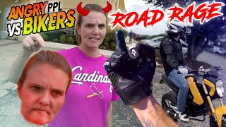 STUPID CRAZY amp ANGRY PEOPLE VS BIKERS 2023  Best Road Rage [upl. by Bidle]