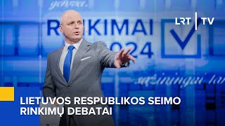 LR Seimo rinkimų debatai  20241007 [upl. by Ehttam]