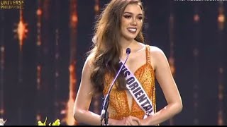 Annabelle Mcdonnell Question and Answer Performance Miss Universe Philippines 2022 Coronation [upl. by Atinid]