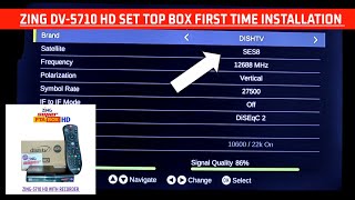 Zing DV5710 HD Set Top Box First Time Installation Setup कैसे करे 🔥 Zing Super FTA Box HD [upl. by Duester724]