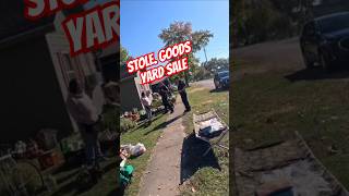 Yard sale with Stolen Goods and POLICE Part1 yardsale stolen police resellercommunity reselling [upl. by Paske]