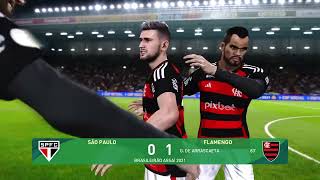 Option File Pes 2021 Ps4 Uniforme 2024 Flamengo e São Paulo [upl. by Anaeed]