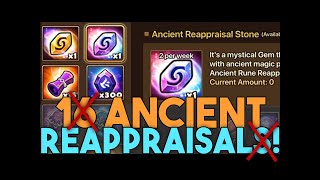 ONE AND DONE ANCIENT RUNE REAPPRAISAL 1 Ancient Reapp makes for an Easy Upgrade in Summoners War [upl. by Naivaj]