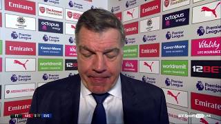 Arsenal 51 Everton Sam Allardyce slams Evertons performance quotIt was patheticquot [upl. by Ennaitsirhc104]