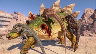 HERBIVORES vs 50x RAPTORS IN ARENA  Jurassic World Evolution 2 [upl. by Enial]