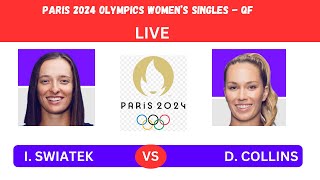 I SWIATEK vs D COLLINS PARIS 2024 OLYMPICS WOMEN SINGLES R3PLAYBYPLAYLIVE STREAM TENNIS TALK [upl. by Kcyred]