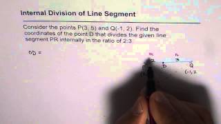 11 Find Coordinates of Point Dividing Vector Segment Internally [upl. by Ahtikal]