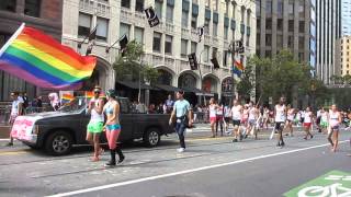 San Francisco Pride Parade 2015 Righteously Outrageous Twirling Corps [upl. by Geneva]