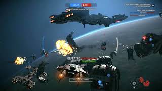 Starfighter Assault Gameplay  DQar Resistance Star Wars Battlefront II [upl. by Nic813]