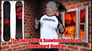 The Capita Black Snowboard of Death Snowboard Review [upl. by Natalie]