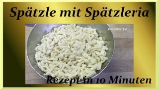 Spätzle selber machen  Tupperware Spätzleria  10 Minuten Rezept [upl. by Elyagiba993]