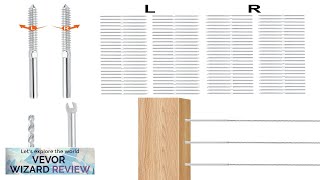 VEVOR 122 Pack Cable Railing Swage Threaded Stud Tension End Fitting Terminal Review [upl. by Oswal]