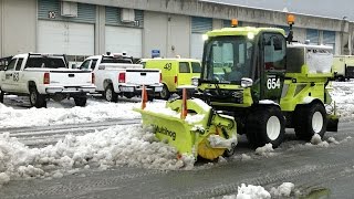 Multihog Tractor with Combi Snow Plough amp Brush [upl. by Iveksarap]