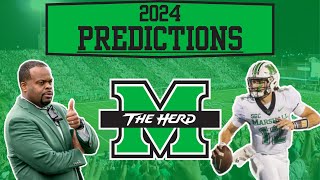 2024 Marshall Football Predictions [upl. by Adama]