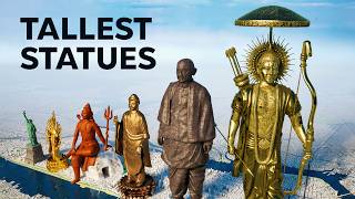 Tallest Statues in the World 3D Size Comparison [upl. by Ybrik]